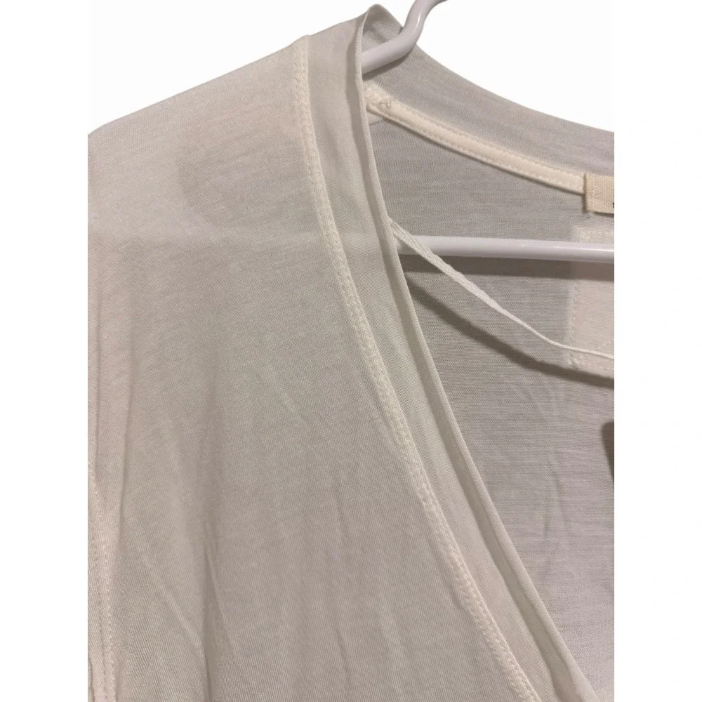 Free People We the Free Fresh & Clean Long Sleeve Top Ivory‎ Women's Size Small